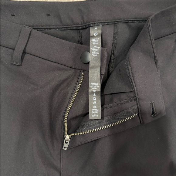 Lululemon ABC Classic Fit Trousers Black 33x32. - Picture 2 of 4